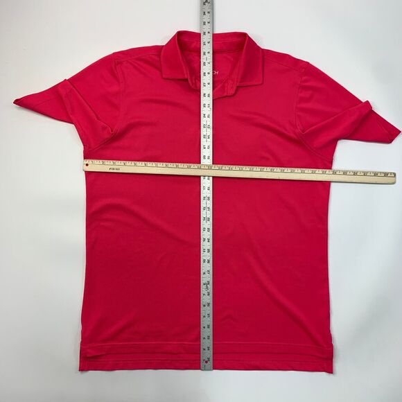 Fairway Greene Tech Polo Shirt Mens L Large Pink Stretch Performance Golf - Picture 6 of 10